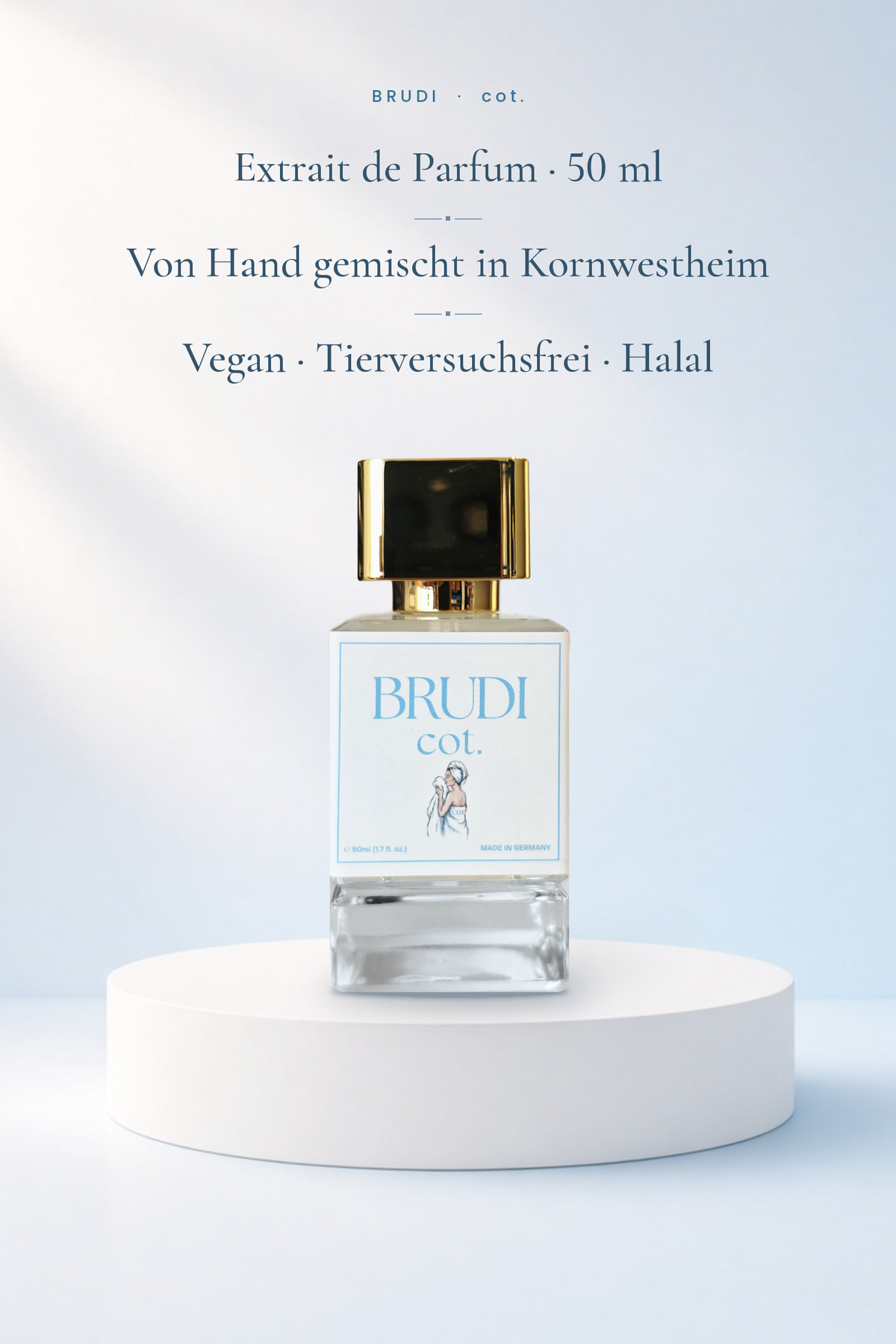 cot. Extrait de Parfum 50 ml, von Hand gemischt in Kornwestheim, vegan, tierversuchsfrei, halal