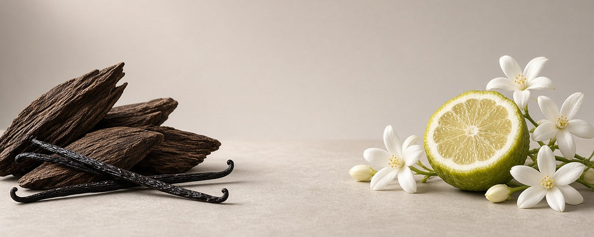 Duftnoten unserer Klassiker: Oud, Vanille, Bergamotte und Jasmin
