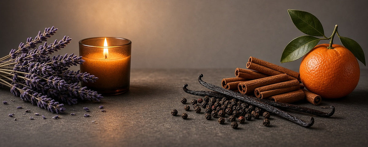 Duftnoten Date-Düfte Herren: Lavendel, Zimt, Vanille, Pfeffer und Mandarine