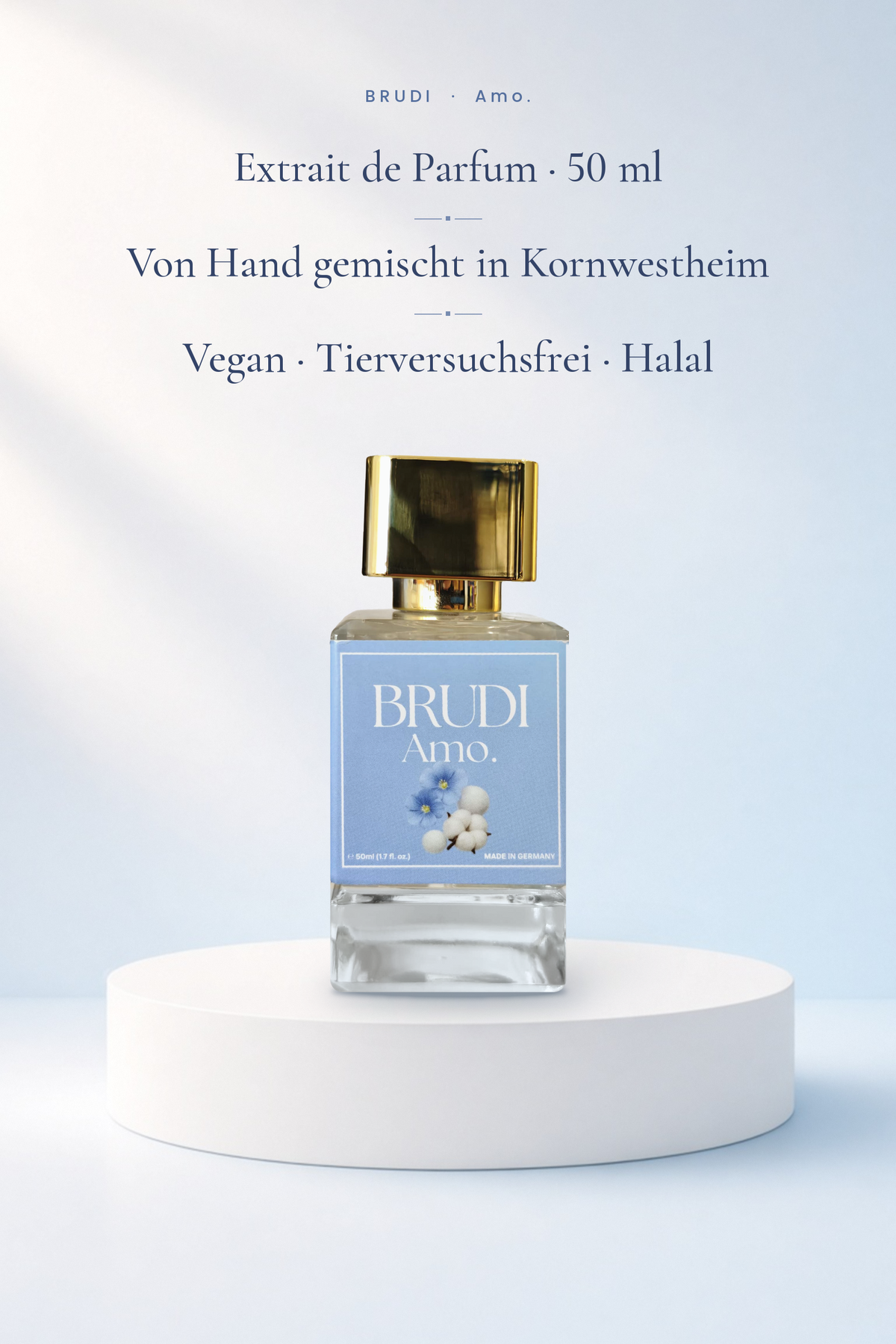 Amo. Extrait de Parfum 50 ml, von Hand gemischt in Kornwestheim, vegan, tierversuchsfrei, halal