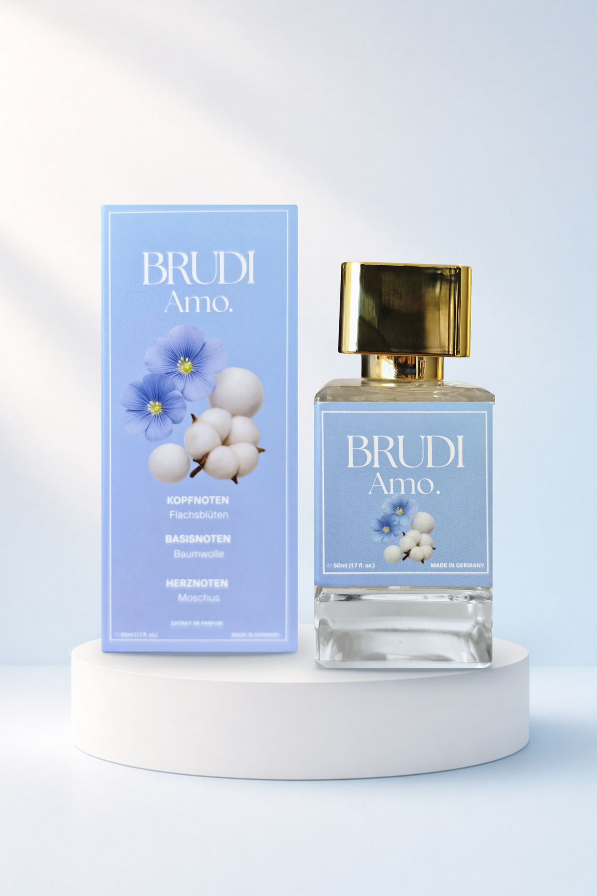 Amo. Parfum Flakon mit Verpackungsbox